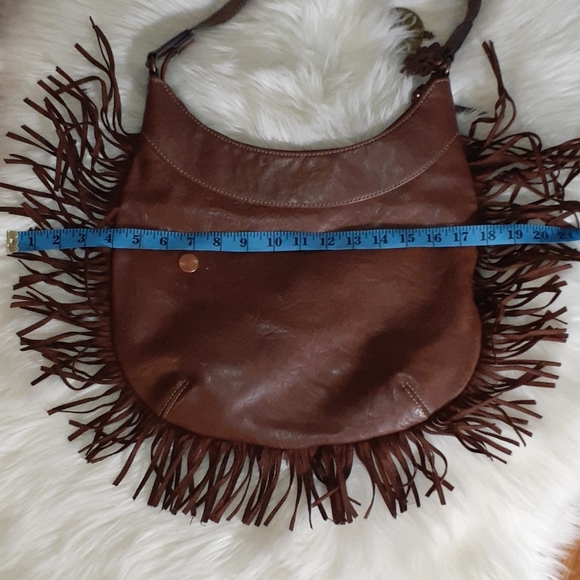 Axcess Bags Axcess Liz Claiborne Brown Boho Fringe Hobo Bag Poshmark